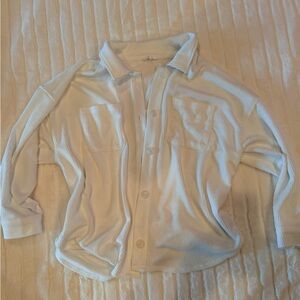 White Maurices Button-Up Shacket